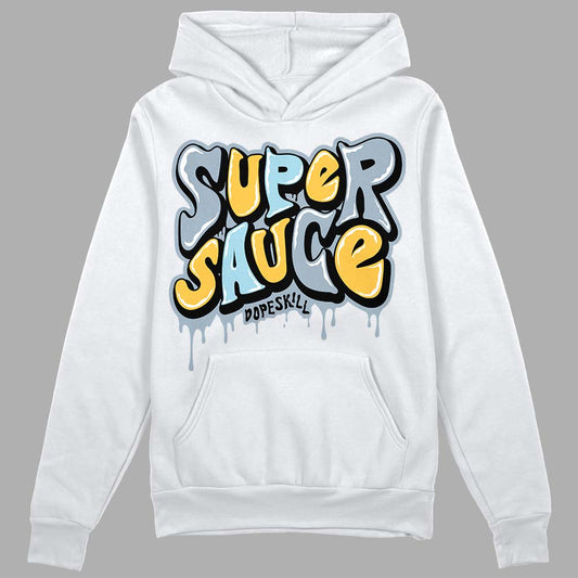 Jordan 13 “Blue Grey” DopeSkill Hoodie Sweatshirt Super Sauce Graphic Streetwear - White 