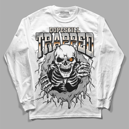 Dunk Low Cool Grey DopeSkill Long Sleeve T-Shirt Trapped Halloween Graphic Streetwear - White