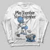 Jordan 12 Retro 'Melo' DopeSkill Long Sleeve T-Shirt Play together, Stay together Graphic Streetwear - White 