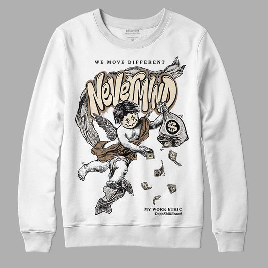 Jordan 5 SE “Sail” DopeSkill Sweatshirt Nevermind Graphic Streetwear - White