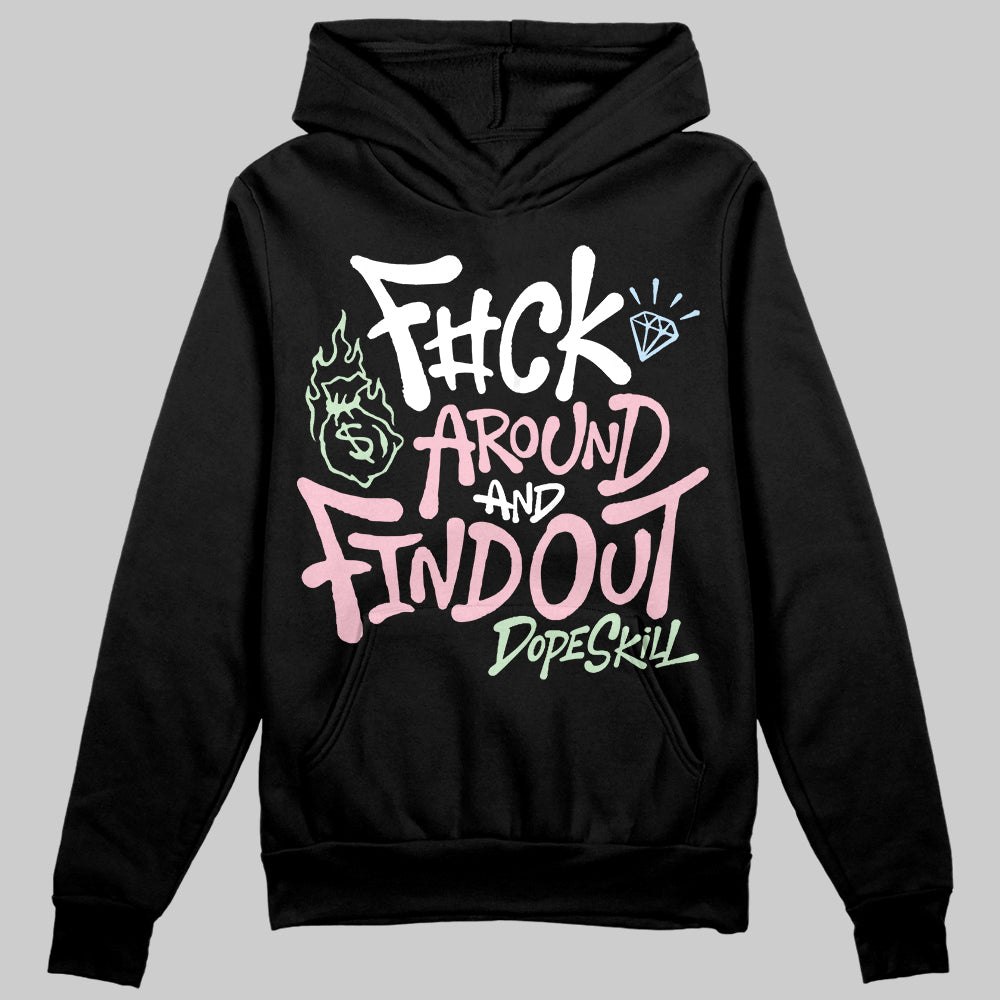 Jordan 4 Retro Valentine's Day (2026) (GS) DopeSkill Hoodie Sweatshirt F#ck Around And Find Out Graphic Streetwear - Black