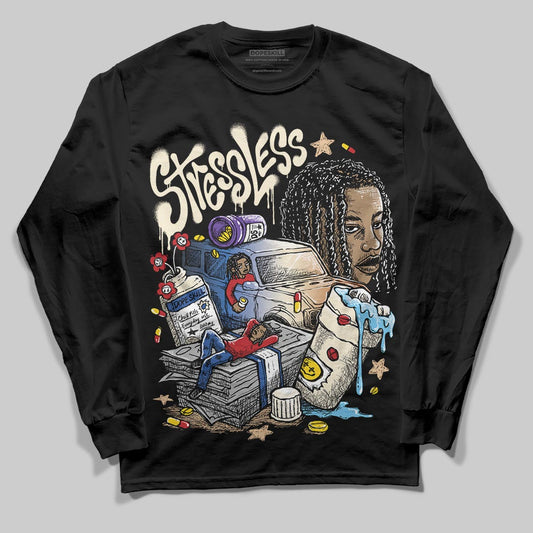 Jordan 17 Retro Low SP Infinite Archives DopeSkill Long Sleeve T-Shirt Stressless Graphic Streetwear - Black