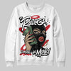 Jordan 11 Retro Low Bred (2025) DopeSkill Sweatshirt Rolling in Money Graphic Streetwear - White