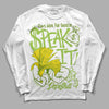 Dunk Low 'Chlorophyll' DopeSkill Long Sleeve T-Shirt Speak It Graphic Streetwear - White