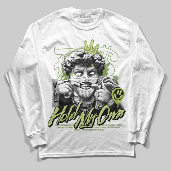 Dunk Low Pro SB 'Fruity Pack - Green Apple' DopeSkill Long Sleeve T-Shirt New Hold My Own Graphic Streetwear - White