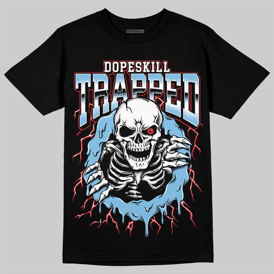 Travis Scott x Jordan 4 Retro 'Cactus Jack' DopeSkill T-Shirt Trapped Halloween Graphic Streetwear - Black