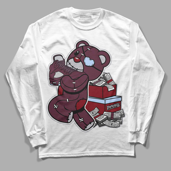 Jordan 5 Retro Burgundy (2023) DopeSkill Long Sleeve T-Shirt Bear Steals Sneaker Graphic Streetwear - White