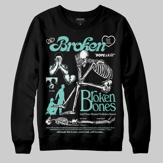 Jordan 11 Low "Igloo" DopeSkill Sweatshirt Broken Bones Graphic Streetwear - Black