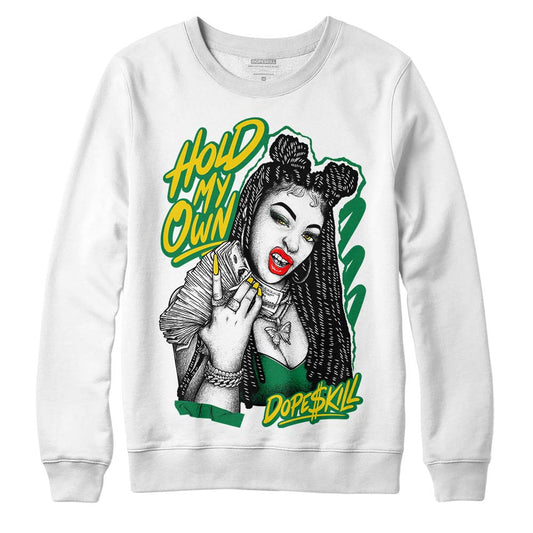 Jordan&nbsp;5 “Lucky Green” DopeSkill Sweatshirt New H.M.O Graphic Streetwear - White