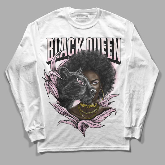 Dunk Low LX Pink Foam DopeSkill Long Sleeve T-Shirt New Black Queen Graphic Streetwear - White