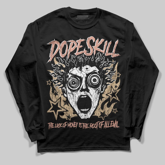 TAN Sneakers DopeSkill Long Sleeve T-Shirt Root of Evil Graphic Streetwear - Black