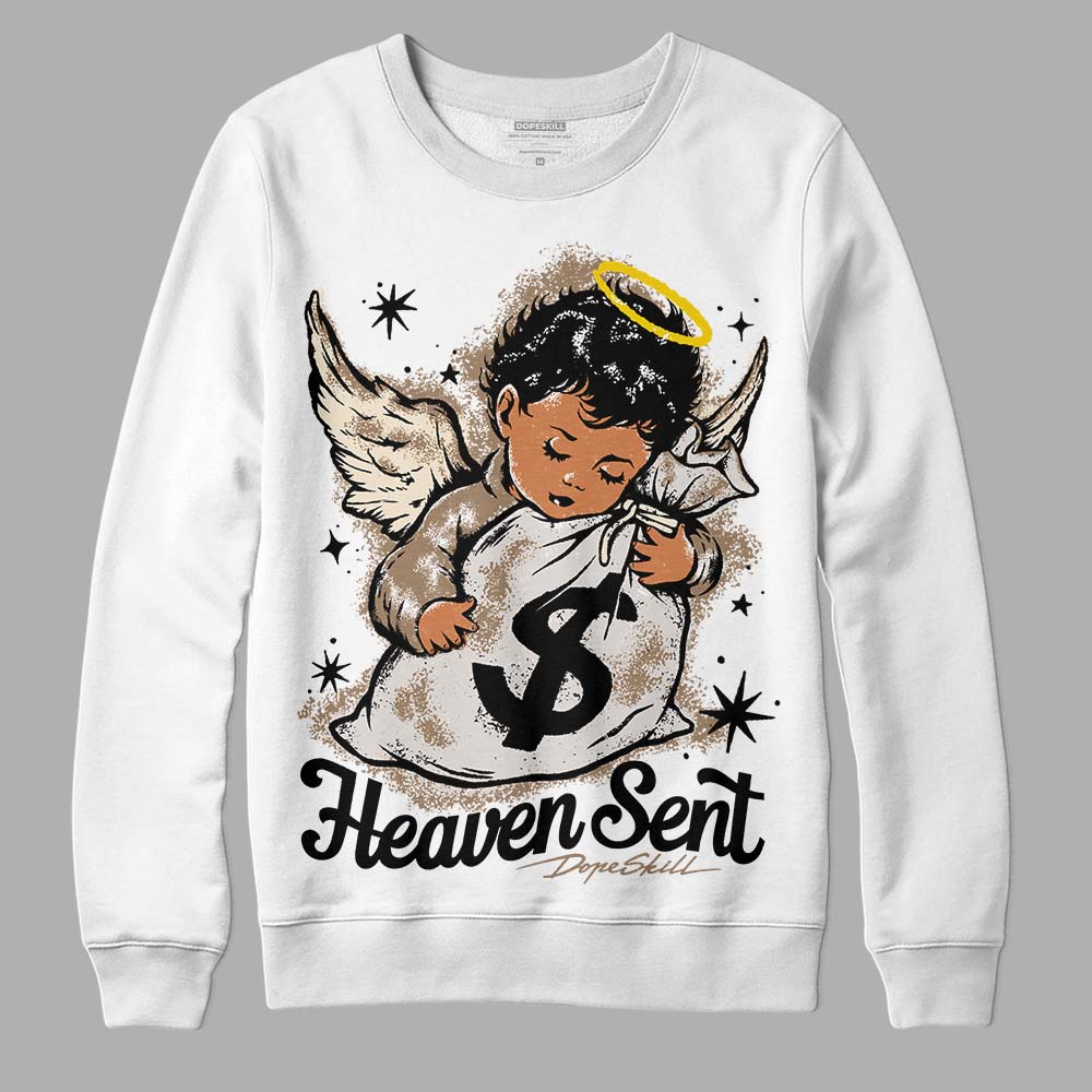 Jordan 5 SE “Sail” DopeSkill Sweatshirt Heaven Sent Graphic Streetwear - White