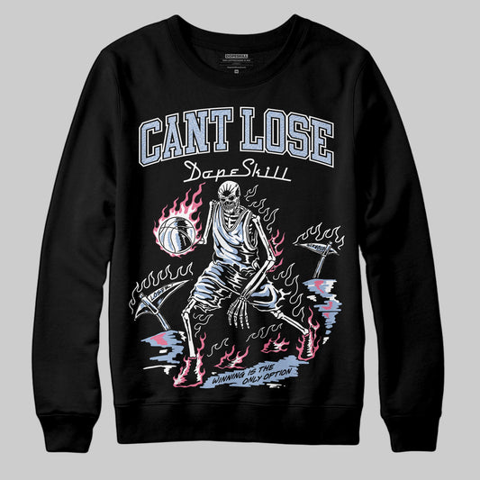 Jordan 3 GS “Denim/Pink Glow” DopeSkill Sweatshirt Cant Lose Graphic Streetwear - Black