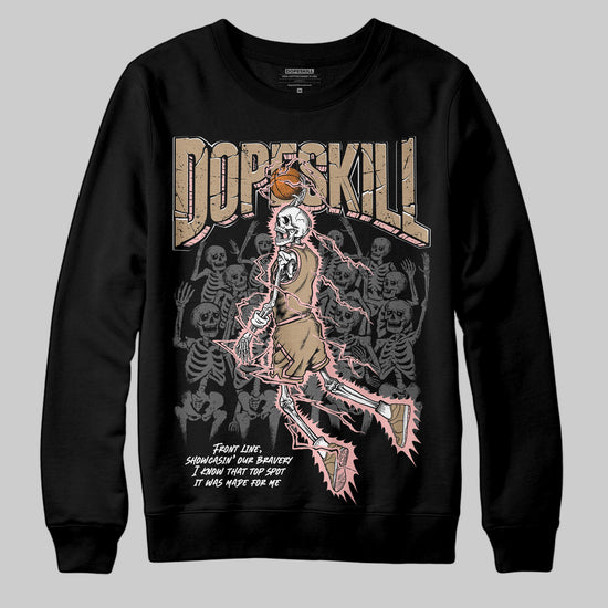 Nike Air Force 1 Low Canvas “Linen” DopeSkill Sweatshirt Thunder Dunk Graphic Streetwear - black