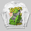Neon Green Sneakers DopeSkill Long Sleeve T-Shirt Grind Pray Graphic Streetwear - White