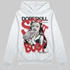 Jordan 4 “Flight Club” DopeSkill Hoodie Sweatshirt Stay It Busy Graphic Streetwear - White 