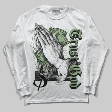 Jordan 4 Retro “Seafoam” DopeSkill Long Sleeve T-Shirt Trust God Graphic Streetwear - White