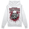 Jordan 1 Retro High '85 OG Metallic Burgundy DopeSkill Hoodie Sweatshirt Trapped Halloween Graphic Streetwear - White 