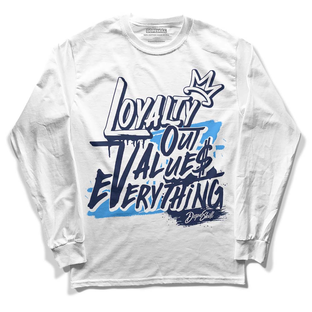 Jordan Spiz’ike Low “White/Obsidian” DopeSkill Long Sleeve T-Shirt LOVE Graphic Streetwear - White