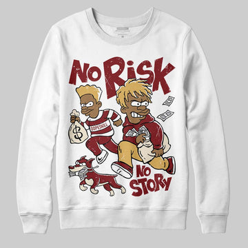 Dunk Low SE Sisterhood Sail Team Red W DopeSkill Sweatshirt No Risk No Story Graphic Streetwear - White