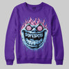 PURPLE Sneakers DopeSkill Sweatshirt Hellfire Graphic Streetwear - Purple