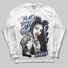 Jordan 4 SB “Summit White/Navy” DopeSkill Long Sleeve T-Shirt New H.M.O Graphic Streetwear - White