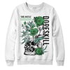 Jordan 1 High OG Green Glow DopeSkill Sweatshirt Side Hustle Graphic Streetwear - White