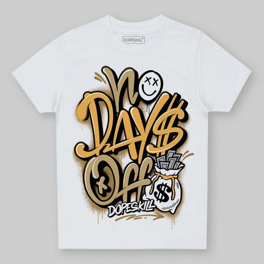 Jordan 6 “Pearl” DopeSkill Toddler Kids T-shirt No Days Off Graphic Streetwear - White