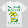 Dunk Low Reverse Brazil DopeSkill T-Shirt Owe It To Yourself Graphic Streetwear  - White