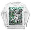 Jordan 1 High OG Green Glow DopeSkill Long Sleeve T-Shirt Resist Graphic Streetwear - White