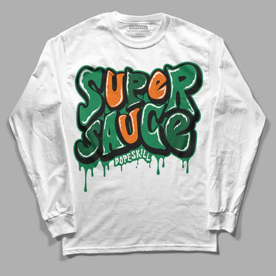 Green Sneakers DopeSkill Long Sleeve T-Shirt Super Sauce  Graphic Streetwear - White 