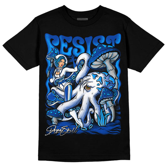 Jordan 5 Racer Blue DopeSkill T-Shirt Resist Graphic Streetwear - Black