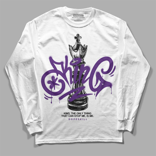 Jordan 12 “Field Purple” DopeSkill Long Sleeve T-Shirt King Chess Graphic Streetwear - White
