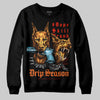 Orange Sneakers DopeSkill Sweatshirt New Drip Season Graphic Streetwear - Black