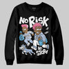 Jordan 3 GS “Cobalt Bliss” DopeSkill Sweatshirt No Risk No Story Graphic Streetwear - Black