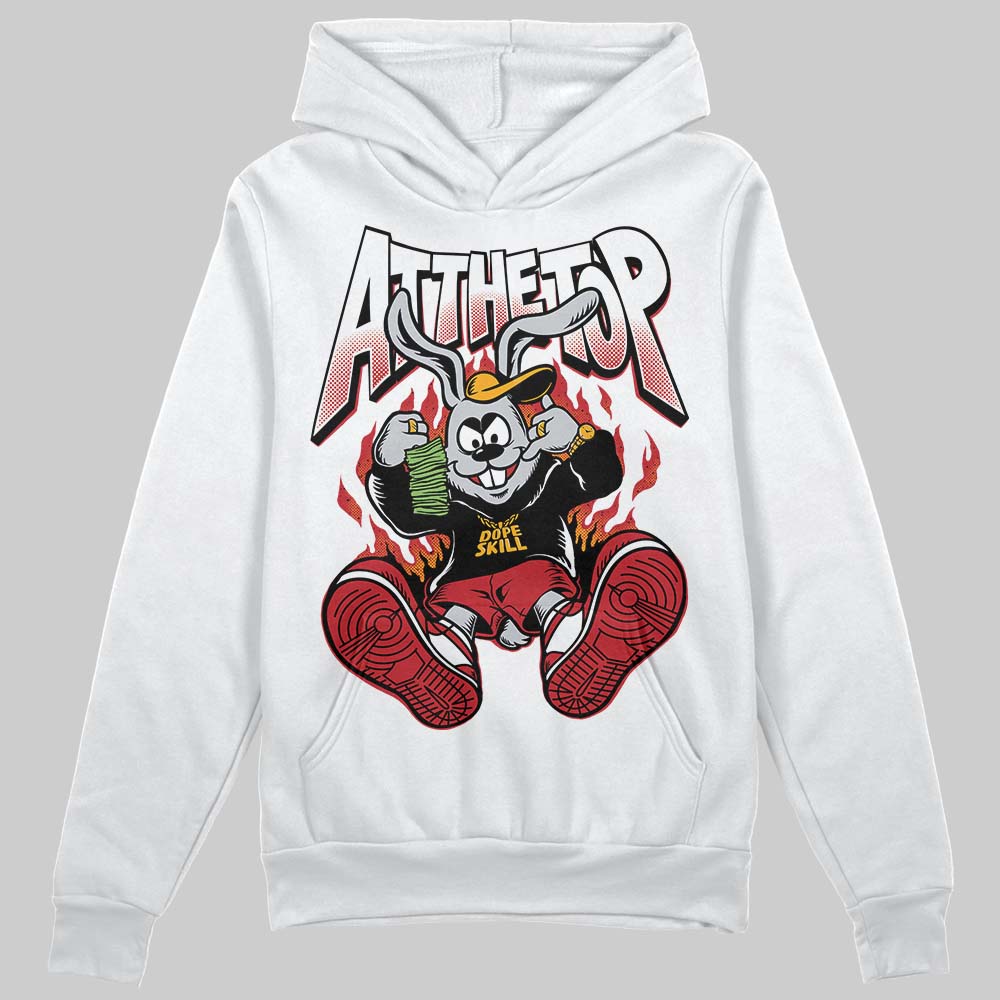 Jordan 1 Low OG "Chicago" DopeSkill Hoodie Sweatshirt At The Top Graphic Streetwear - White