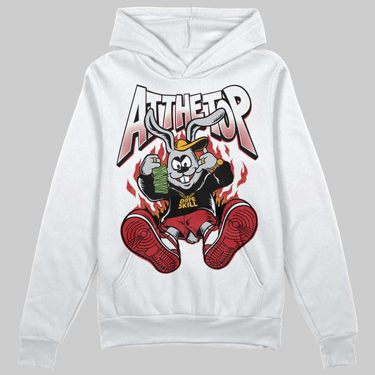 Jordan 1 Low OG "Chicago" DopeSkill Hoodie Sweatshirt At The Top Graphic Streetwear - White