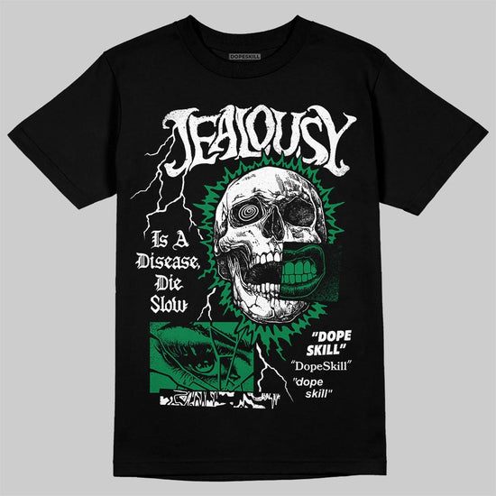 Green Sneakers DopeSkill T-Shirt Jealousy Graphic Streetwear - Black