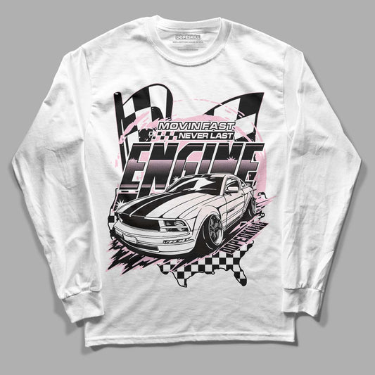 Dunk Low LX Pink Foam DopeSkill Long Sleeve T-Shirt ENGINE Tshirt Graphic Streetwear - White