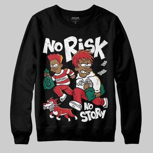 Jordan 3 Mexico 'El Vuelo' DopeSkill Sweatshirt No Risk No Story Graphic Streetwear - Black