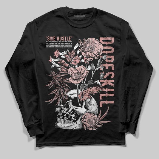Jordan 40 “Dusty Rose” DopeSkill Long Sleeve T-Shirt Side Hustle Graphic Streetwear - Black