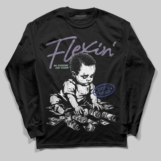 Jordan 1 Retro Low OG Zion Williamson Voodoo Alternate DopeSkill Long Sleeve T-Shirt Flexin' Graphic Streetwear - Black