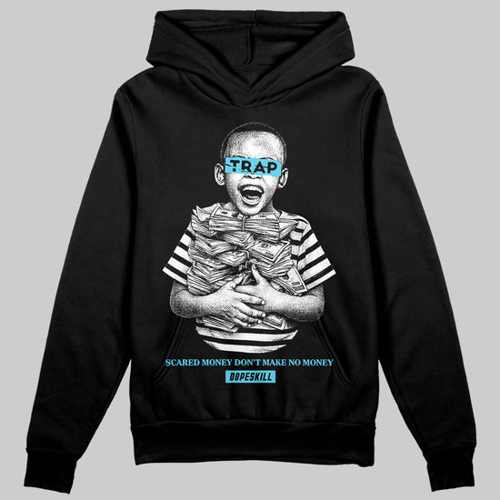 Jordan 11 Retro Gamma Blue (2025) DopeSkill Hoodie Sweatshirt Scared Money Don't Make No Money Graphic Streetwear - Black