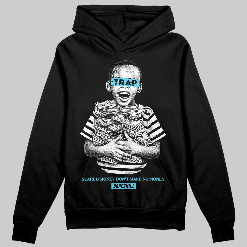 Jordan 11 Retro Gamma Blue (2025) DopeSkill Hoodie Sweatshirt Scared Money Don't Make No Money Graphic Streetwear - Black
