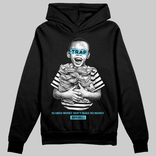 Jordan 11 Retro Gamma Blue (2025) DopeSkill Hoodie Sweatshirt Scared Money Don't Make No Money Graphic Streetwear - Black