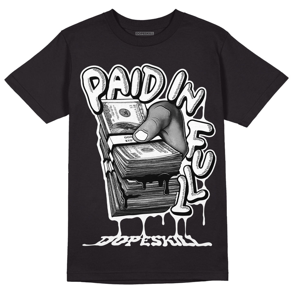 Dunk Low Panda White Black DopeSkill T-Shirt Paid In Full Graphic Streetwear - Black