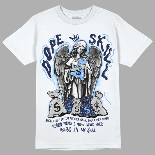 Jordan 5 Midnight Navy DopeSkill T-Shirt Angels Graphic Streetwear