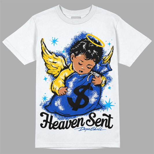 Jordan 14 “Laney” DopeSkill T-Shirt Heaven Sent Graphic Streetwear - White