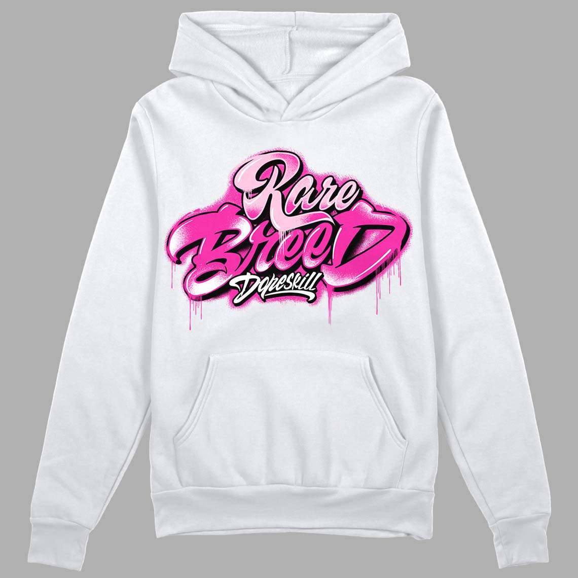 Pink Sneakers DopeSkill Hoodie Sweatshirt Rare Breed Type Graphic Streetwear - White