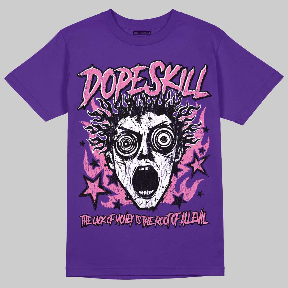 PURPLE Sneakers DopeSkill T-Shirt Root of Evil Graphic Streetwear - Purple